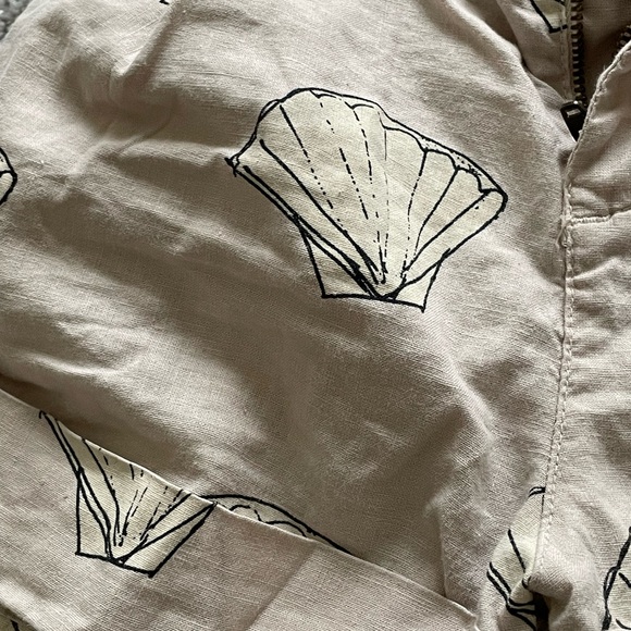 The Animals Observatory Beige Shells Monkey Kids Bermuda Shorts - Picture 6 of 8